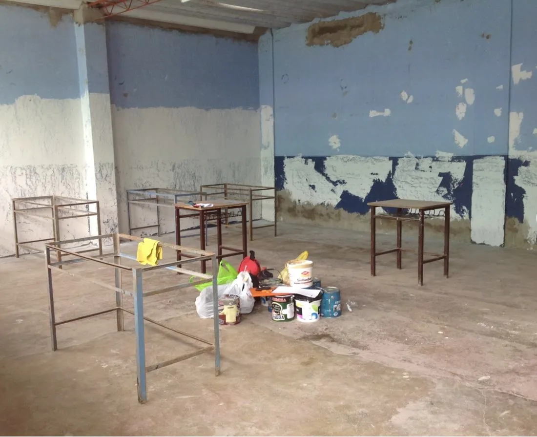 Aula vacía antes de la intervención
